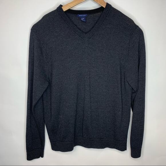 Gap Other - Gap Merino Wool Grey V Neck Sweater XL